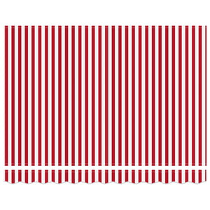 vidaXL Manual Awning Frame with LEDs Red and White 3.5 x 2.5 m