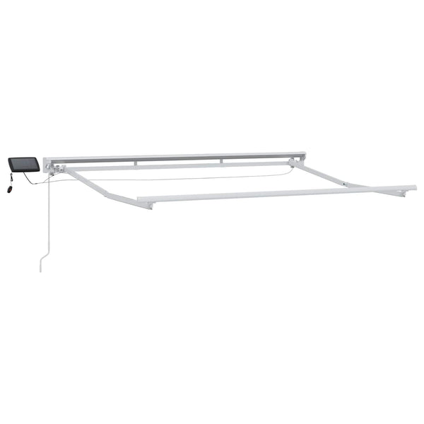 vidaXL Manual Awning Frame with LEDs Green, Yellow, White 3.5 x 2.5 m