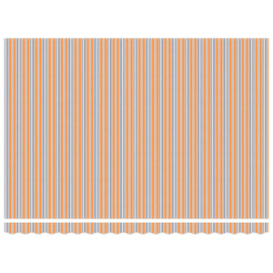 vidaXL Manual Awning Frame with LEDs Blue, Orange, White 4 x 3 m
