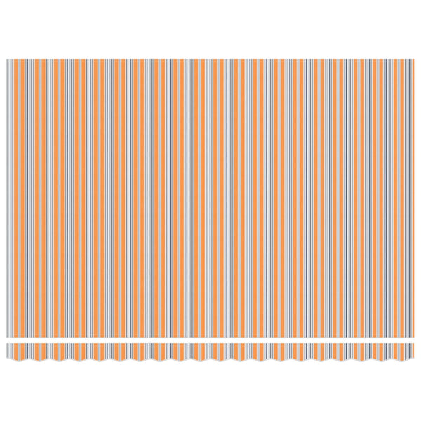 vidaXL Manual Awning Frame with LEDs Blue, Orange, White 4 x 3 m