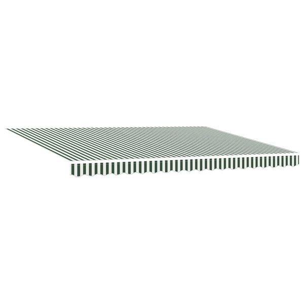 vidaXL Manual Awning Frame with LEDs Green and White 4 x 3 m