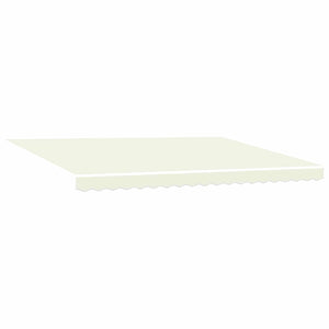 vidaXL Manual Awning Frame with LEDs Cream and White 4.5 x 3 m