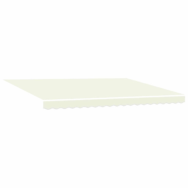 vidaXL Manual Awning Frame with LEDs Cream and White 4.5 x 3 m