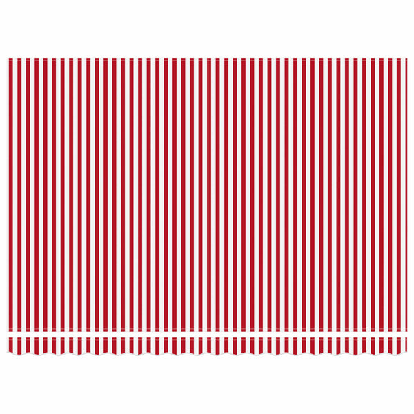 vidaXL Manual Awning Frame with LEDs Red and White 4.5 x 3 m
