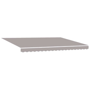vidaXL Manual Awning Frame with LEDs Light Gray and White 4.5 x 3 m