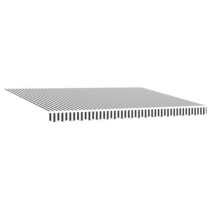 vidaXL Manual Awning Frame with LEDs Anthracite and White 5 x 3.5 m