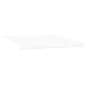 vidaXL Manual Awning Frame with LEDs White 5 x 3.5 m