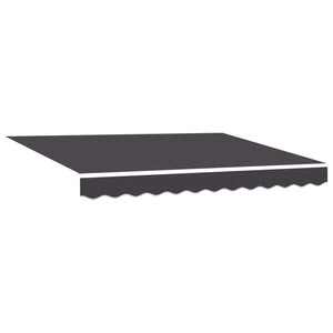 vidaXL Manual Awning Frame with LEDs Anthracite 2.5 x 2 m