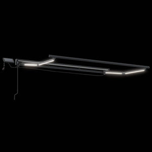 vidaXL Manual Awning Frame with LEDs Beige and Anthracite 3 x 2 m