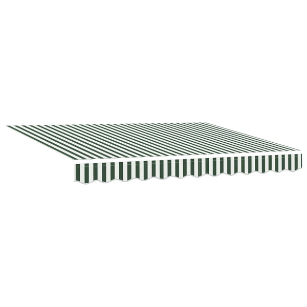 vidaXL Manual Awning Frame with LEDs Green, White, Anthracite 3 x 2 m