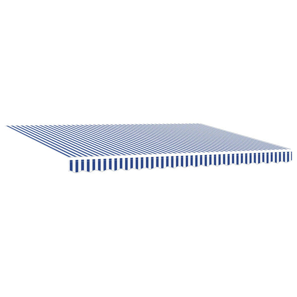 vidaXL Manual Awning Frame with LEDs Blue, White, Anthracite 4 x 2 m
