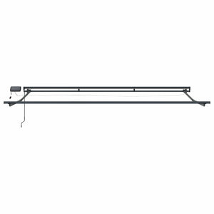 Manuelle LED-Markise 4x3 m Grün, Weiß, Anthrazit