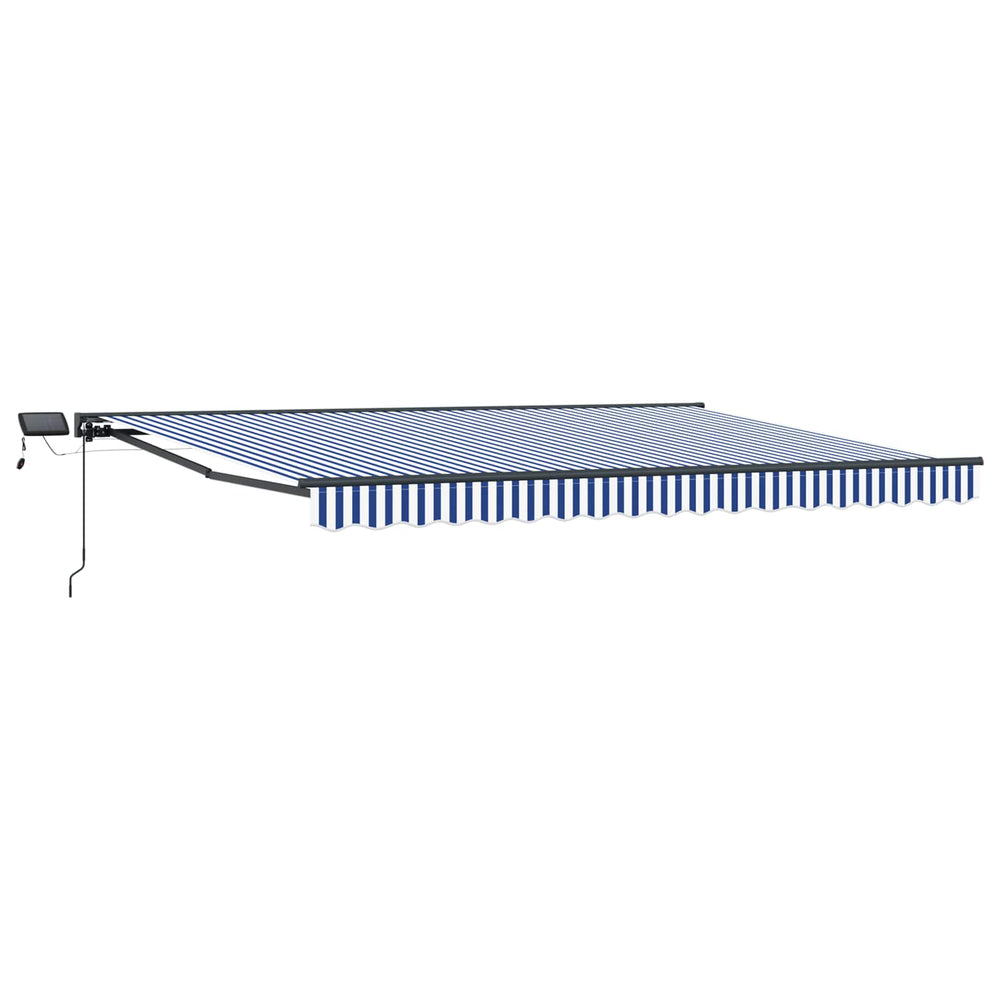 Manuelle LED Markise Anthrazit 5x3 m