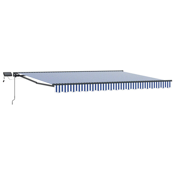 Manuelle LED Markise Anthrazit 5x3 m