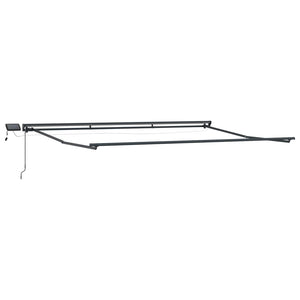 Manuelle LED-Markise 5x3m Creme/Anthrazit