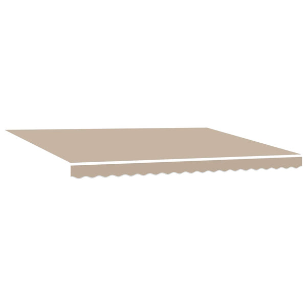 Manuelle LED-Markise 5x3m Beige/Anthrazit