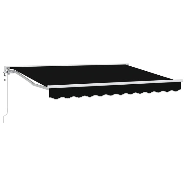 Elektrische Markise, ausziehbar, 3x2,5 m, Schwarz