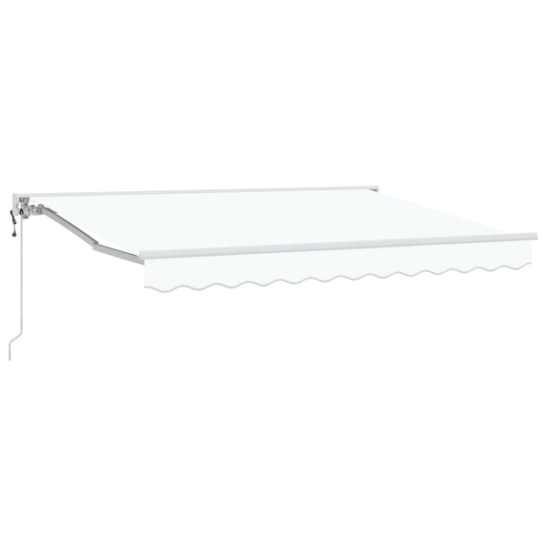 Elektrische Markise, ausziehbar, 3x2,5 m, Weiß