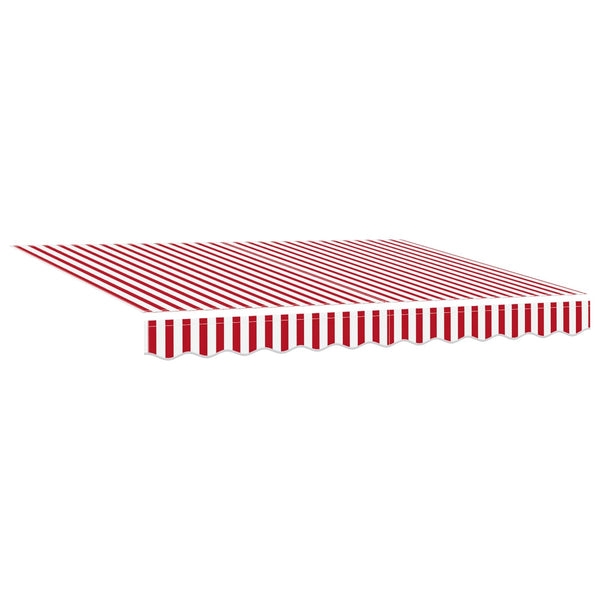 Elektrische Markise Rot/Weiß 3,5x2,5 m