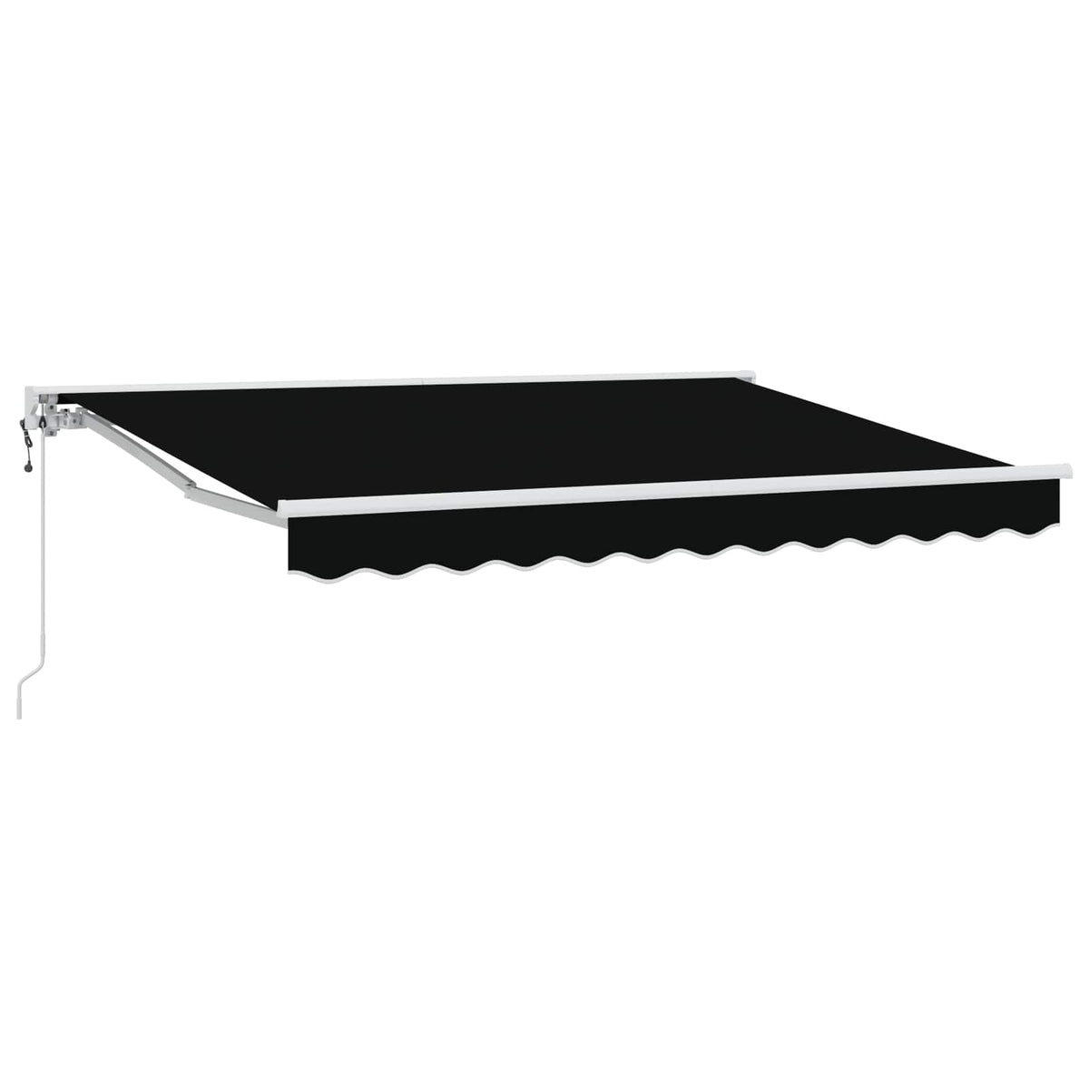 Elektrische Markise, ausziehbar, 3,5x2,5m, Schwarz