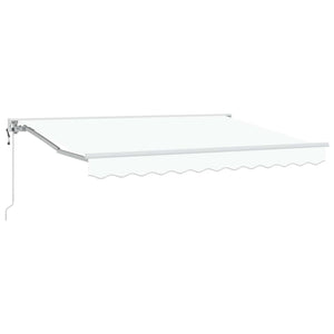 Elektrische Markise, Ausziehbar, 3,5x2,5m, Weiß