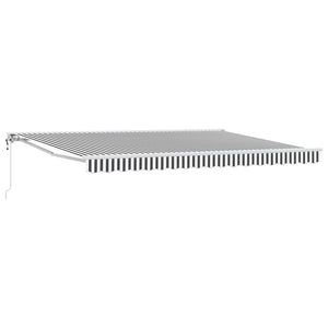 Elektrische Markise 4x3m Anthrazit/Weiß