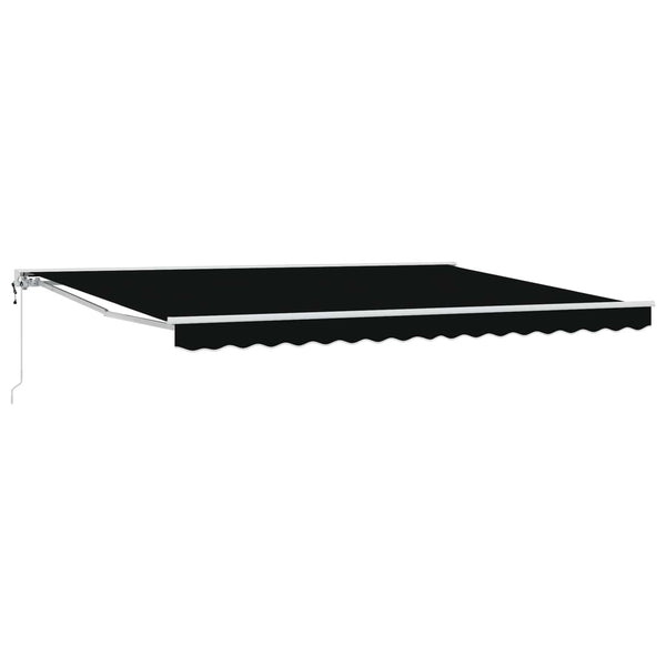 Elektrische Markise, 4x3 m, Schwarz
