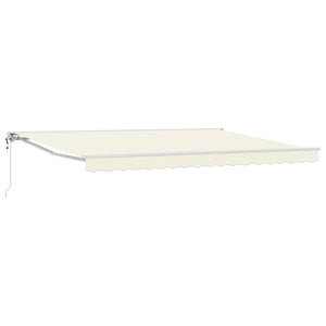 vidaXL Electric Retractable Awning Cream 4 x 3.5 m