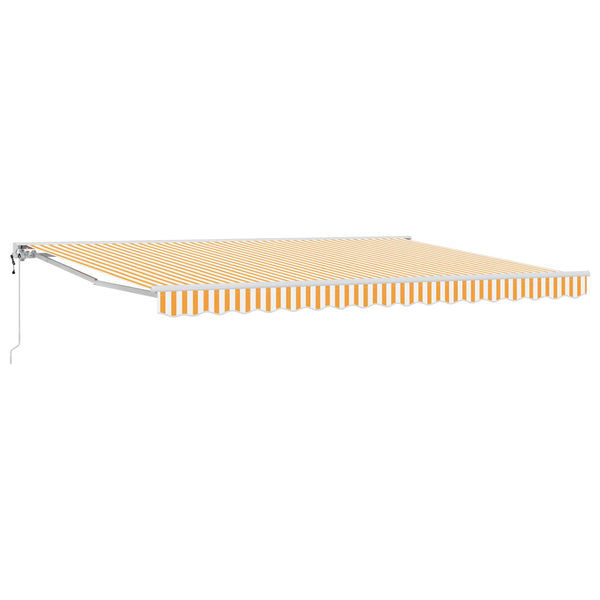 vidaXL Electric Retractable Awning Orange 4.5 x 3 m