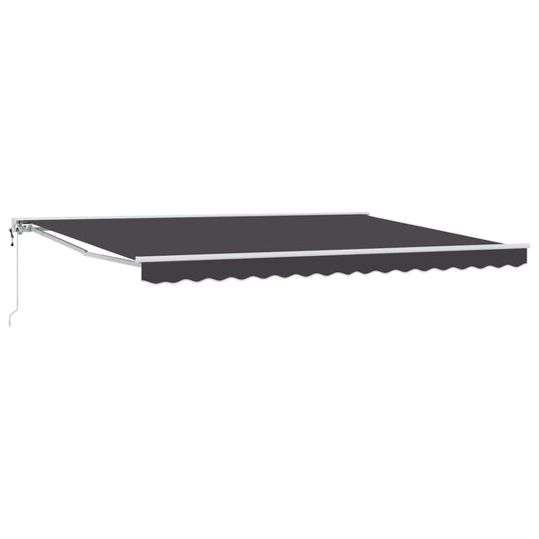 vidaXL Electric Retractable Awning Anthracite 4.5 x 3 m