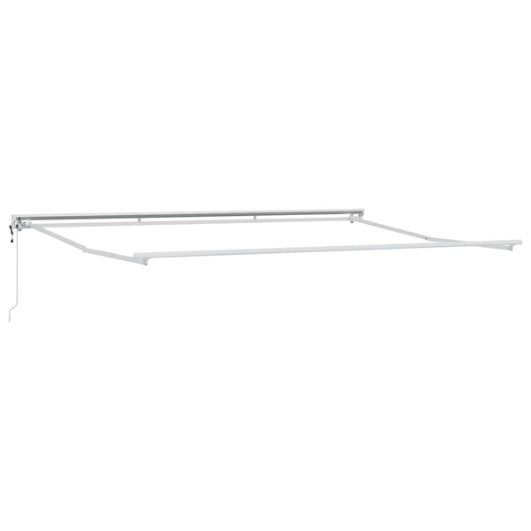 vidaXL Electric Retractable Awning White 4.5 x 3 m