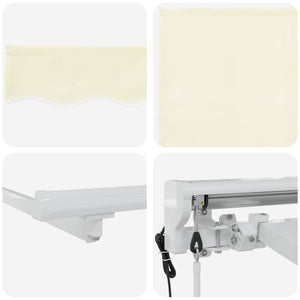 Elektrische Ausziehbare Markise Creme 4,5x3,5m