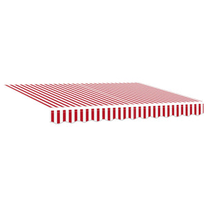 Elektrische Markise, Ausziehbar, Rot/Weiß, 2,5x2m