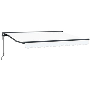 vidaXL Electric Retractable Awning White 3 x 2 m