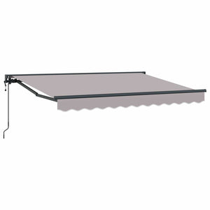 vidaXL Electric Retractable Awning Light Grey 3 x 2 m