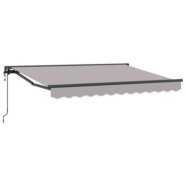 vidaXL Electric Retractable Awning Light Grey 3 x 2 m
