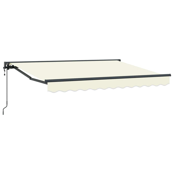 vidaXL Electric Retractable Awning Cream 3.5 x 2 m