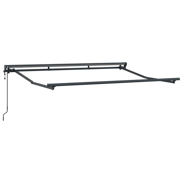 vidaXL Electric Retractable Awning Light Grey 3.5 x 2 m