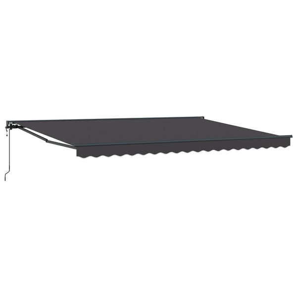 vidaXL Electric Retractable Awning Anthracite 4 x 2 m