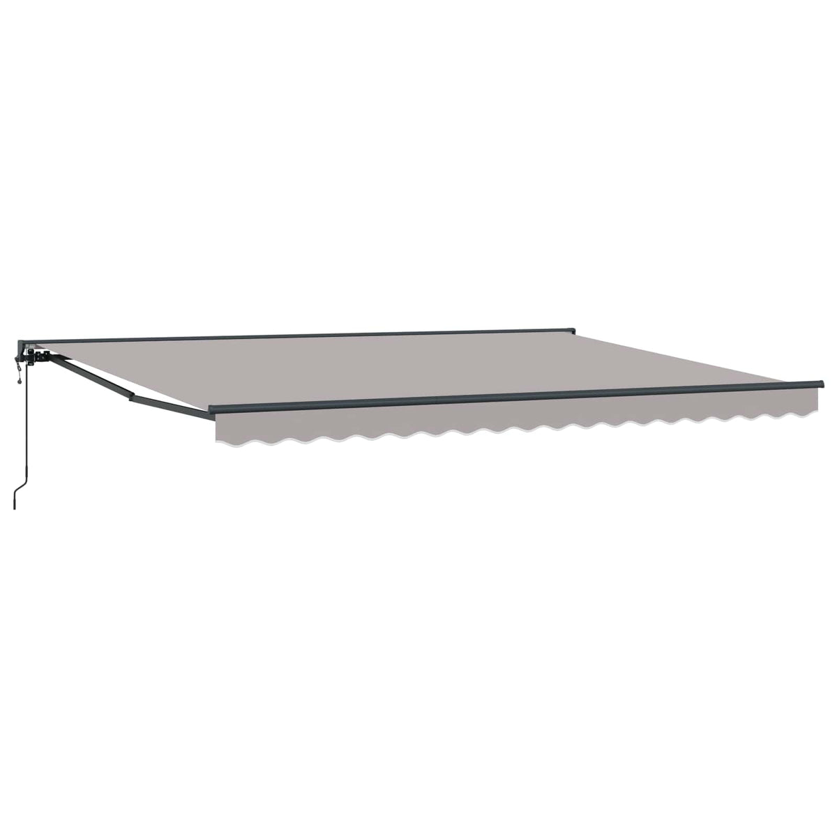 vidaXL Electric Retractable Awning Light Gray and Anthracite 4 x 2 m