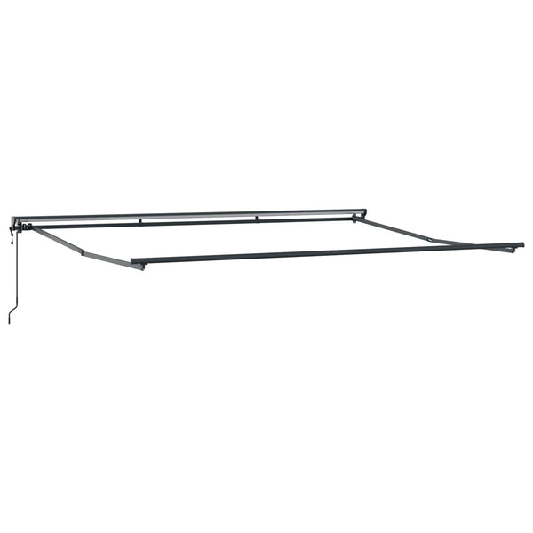 vidaXL Electric Retractable Awning Red, White, Anthracite 5 x 3.5 m