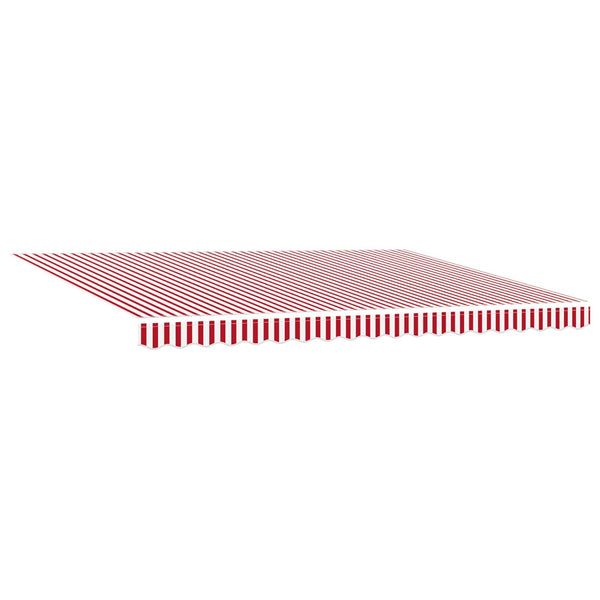 vidaXL Electric Retractable Awning Red, White, Anthracite 5 x 3.5 m