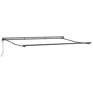 vidaXL Electric Retractable Awning Green, White, Anthracite 5 x 3.5 m