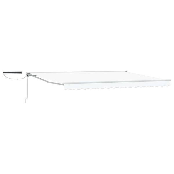 Elektrische Markise, ausziehbar, 4x2 m, Weiß