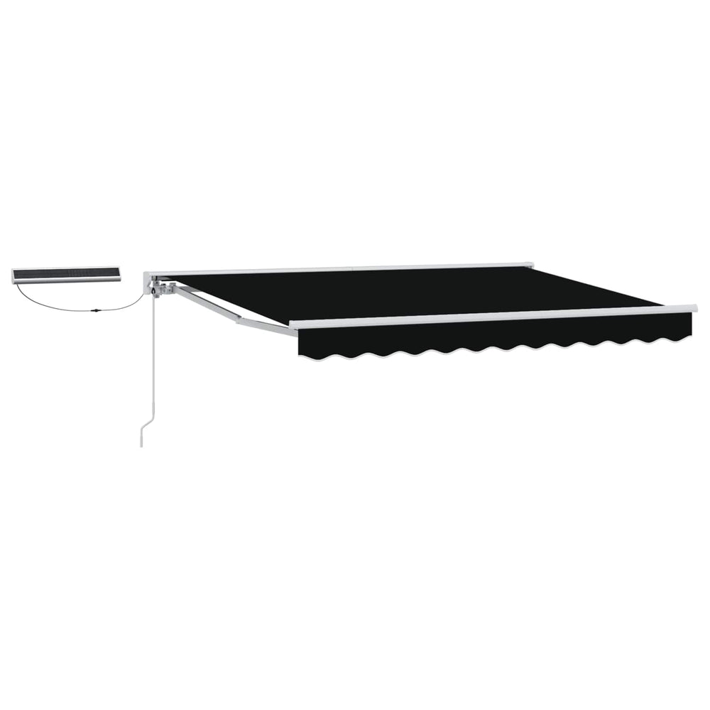 Elektrische Markise 3,5x2,5m Schwarz/Weiß