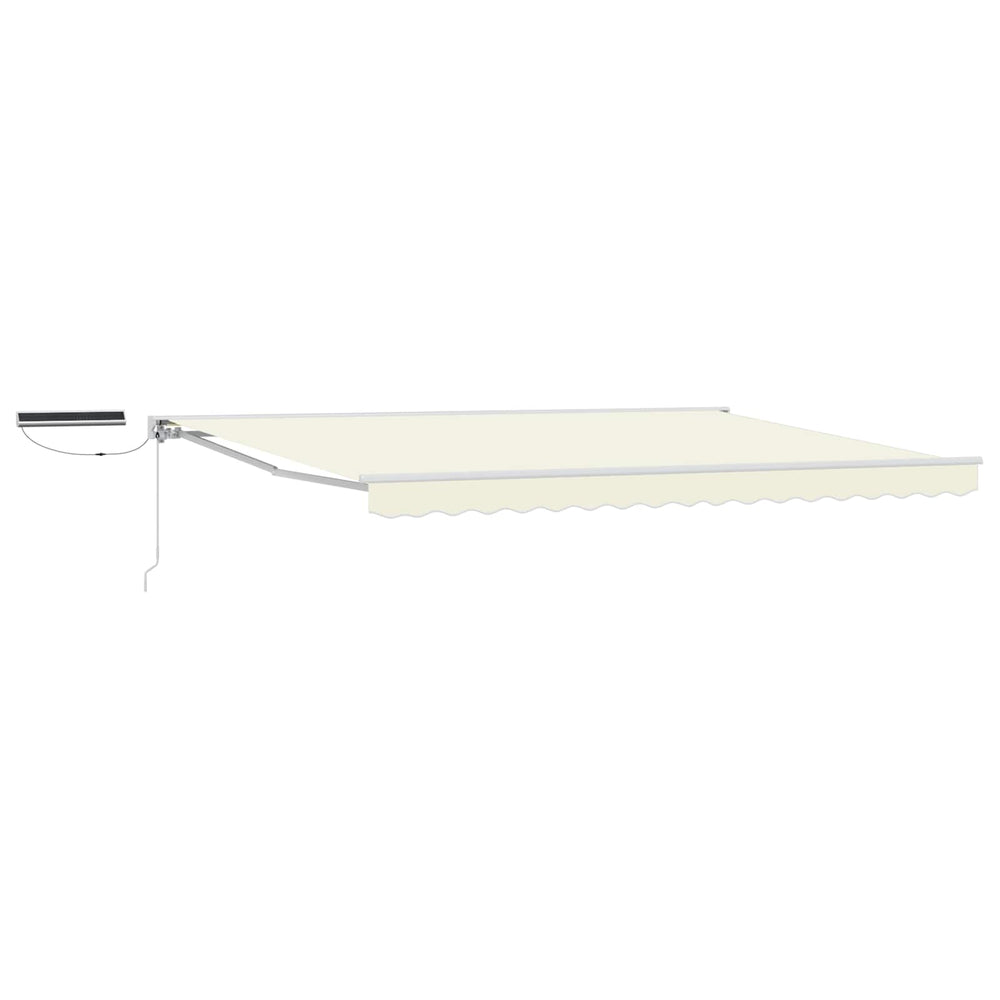Elektrische Markise, 4x3,5 m, Creme/Weiß