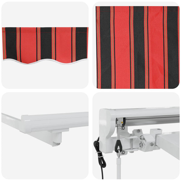 vidaXL Electric Retractable Awning 5 x 3 m