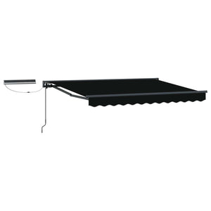Elektrische Markise 3x2,5 m, Schwarz & Anthrazit