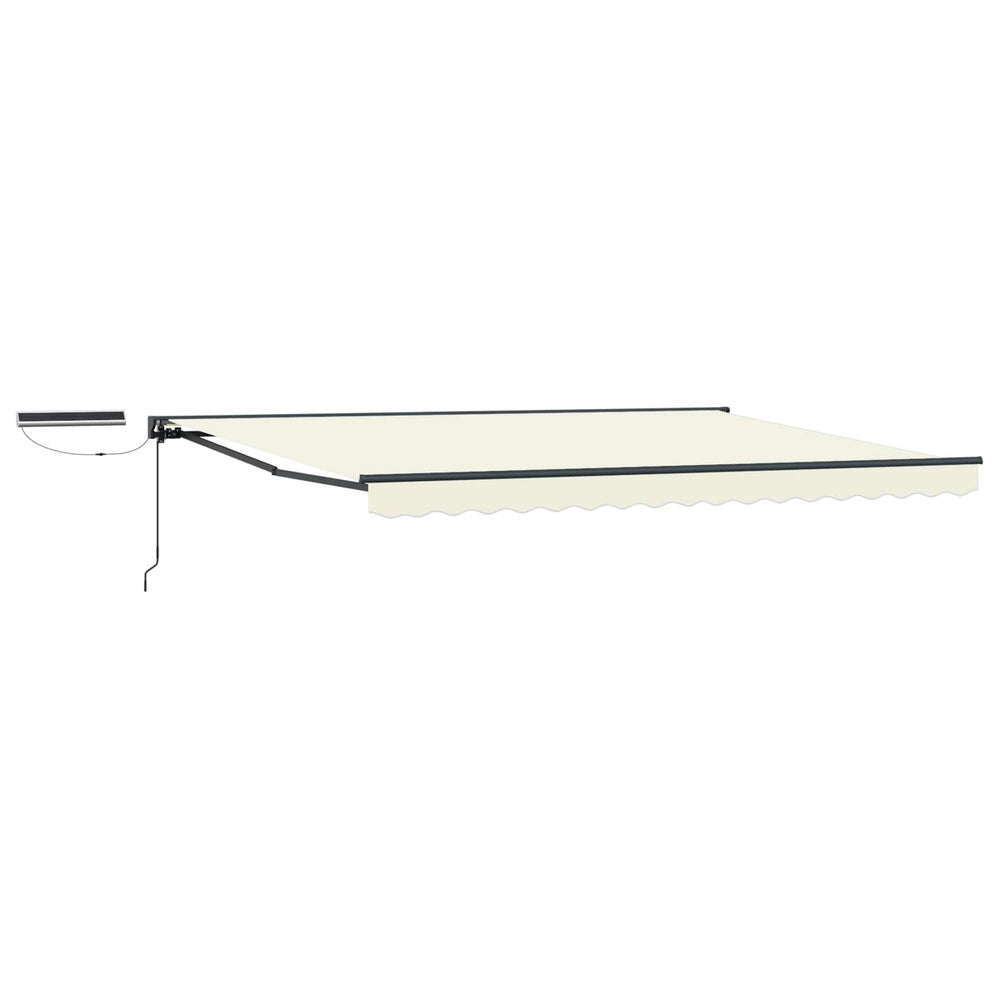vidaXL Electric Retractable Awning Cream and Anthracite 4 x 3 m