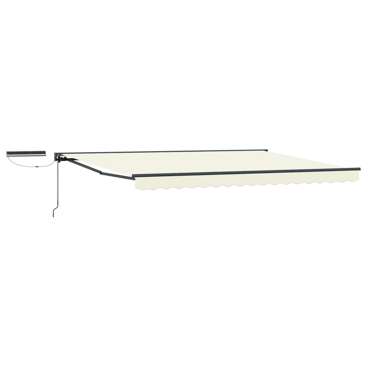 vidaXL Electric Retractable Awning Cream and Anthracite 4 x 3 m